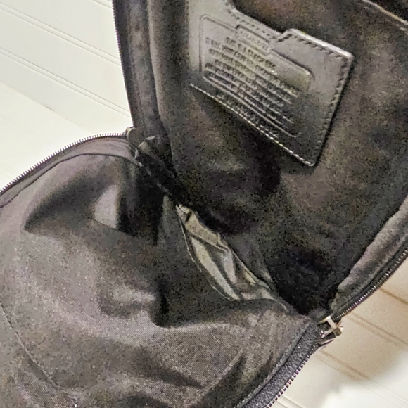 Coach Varick Nylon & Leather Backpack Sling Crossbody Black #F70692 - Picture 8 of 9